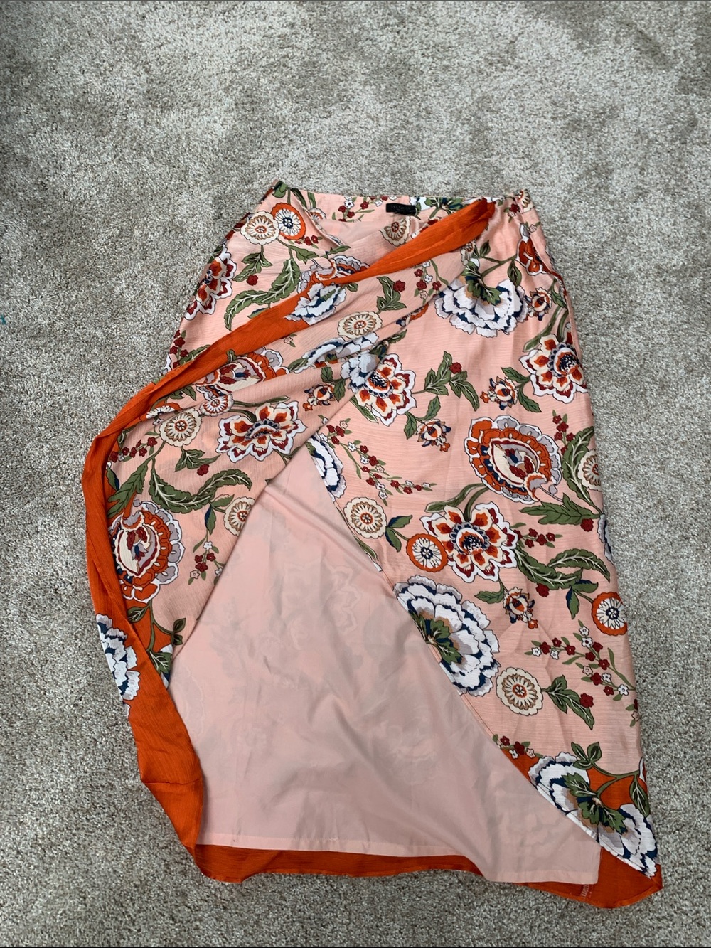 Ann Taylor wrap front sarong skirt - Picture 4 of 6